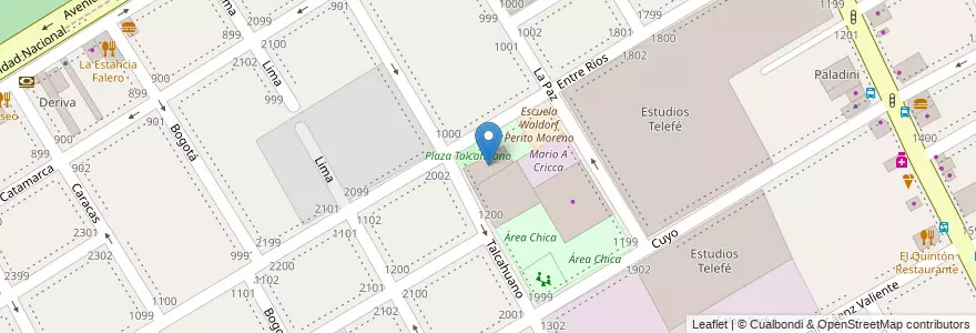 Mapa de ubicacion de Club Gremial de Vareadores en Arjantin, Buenos Aires, Partido De San Isidro, Martínez.