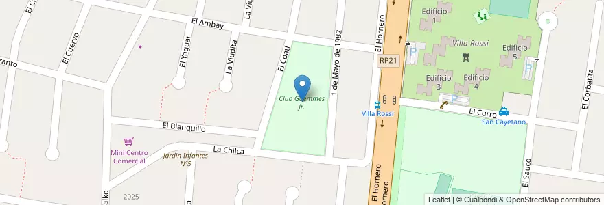 Mapa de ubicacion de Club Guemmes Jr. en 아르헨티나, 부에노스아이레스주, Partido De La Matanza, Ciudad Evita.