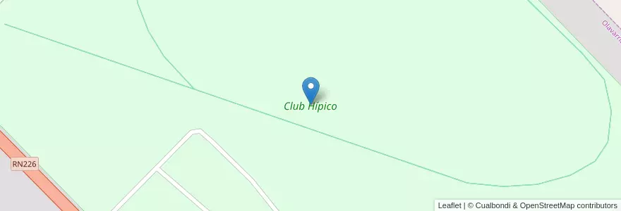 Mapa de ubicacion de Club Hípico en 아르헨티나, 부에노스아이레스주, Partido De Olavarría, Olavarría.