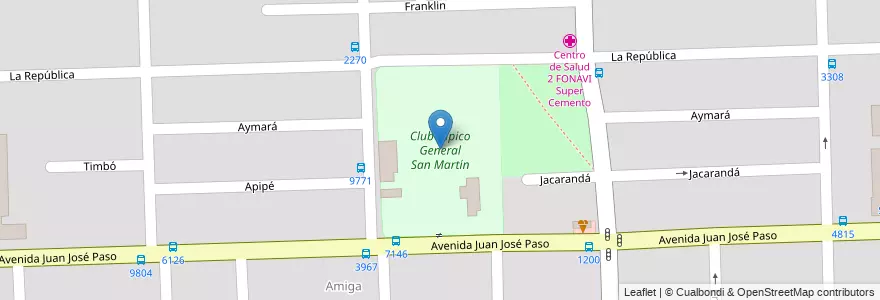 Mapa de ubicacion de Club Hípico General San Martín en Argentine, Santa Fe, Departamento Rosario, Municipio De Rosario, Rosario.