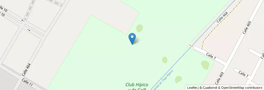 Mapa de ubicacion de Club Hípico y de Golf City Bell, City Bell en Argentina, Buenos Aires, Partido De La Plata.