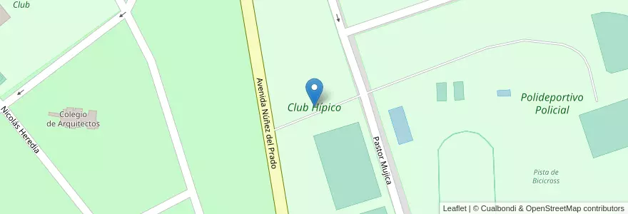 Mapa de ubicacion de Club Hípico en アルゼンチン, サンティアゴ・デル・エステロ州, Departamento Capital, Santiago Del Estero.