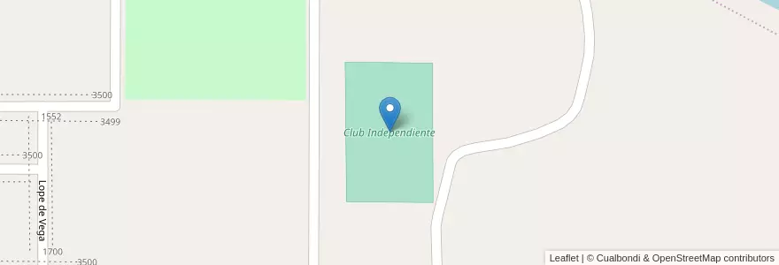 Mapa de ubicacion de Club Independiente en Argentinië, Chili, Neuquén, Departamento Confluencia, Municipio De Neuquén, Neuquén.