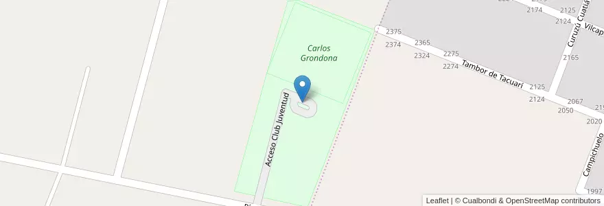 Mapa de ubicacion de Club Juventud Pergamino en Аргентина, Буэнос-Айрес, Partido De Pergamino.