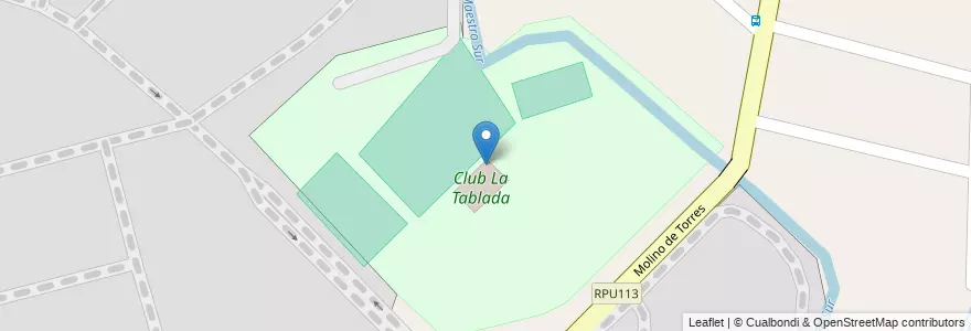 Mapa de ubicacion de Club La Tablada en آرژانتین, Córdoba, Departamento Capital, Pedanía Capital, Córdoba, Municipio De Córdoba.