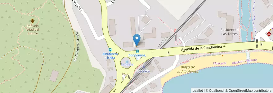 Mapa de ubicacion de club motociclista en Spanien, Valencianische Gemeinschaft, Alicante, L'Alacantí, Alicante.