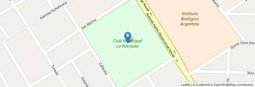 Mapa de ubicacion de Club Municipal La Patriada en 阿根廷, 布宜诺斯艾利斯省, Partido De Florencio Varela, Villa Santa Rosa.