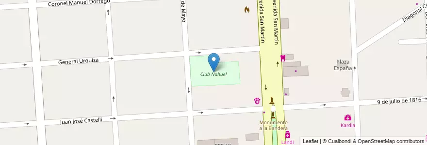 Mapa de ubicacion de Club Nahuel en Argentinië, Buenos Aires, Partido De Florencio Varela, Florencio Varela.