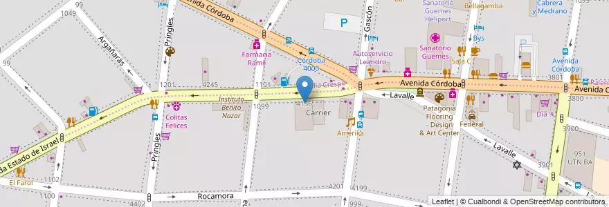 Mapa de ubicacion de Club Náutico Hacoaj, Almagro en آرژانتین, Ciudad Autónoma De Buenos Aires, Buenos Aires.