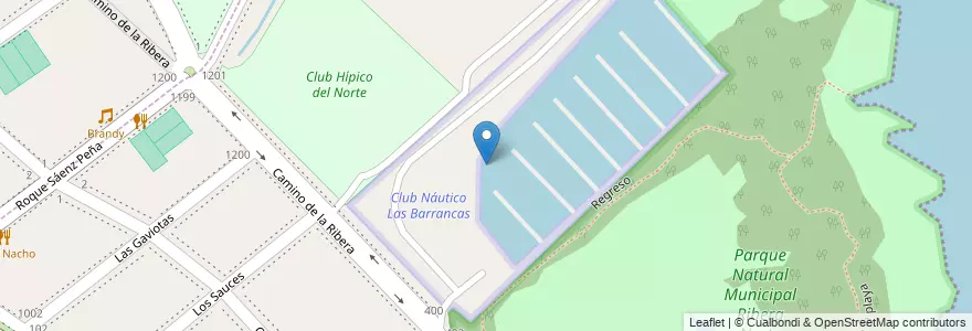 Mapa de ubicacion de Club Náutico Las Barrancas en Аргентина, Буэнос-Айрес, Partido De San Isidro, Acassuso.