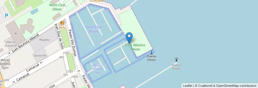 Mapa de ubicacion de Club Náutico Olivos en Аргентина, Буэнос-Айрес, Partido De Vicente López, Vicente López.