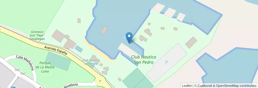 Mapa de ubicacion de Club Nautico San Pedro en Argentinien, Provinz Buenos Aires, Partido De San Pedro.