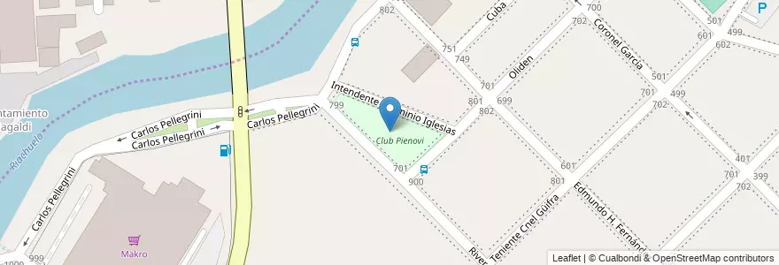 Mapa de ubicacion de Club Pienovi en Argentine, Province De Buenos Aires, Partido De Avellaneda, Piñeyro.