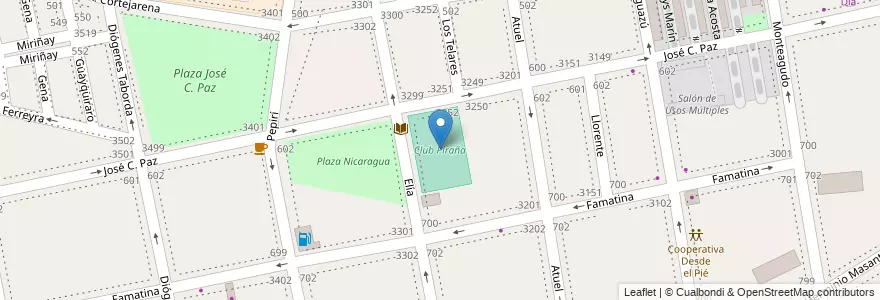 Mapa de ubicacion de Club Piraña, Parque Patricios en Arjantin, Ciudad Autónoma De Buenos Aires, Comuna 4, Buenos Aires.