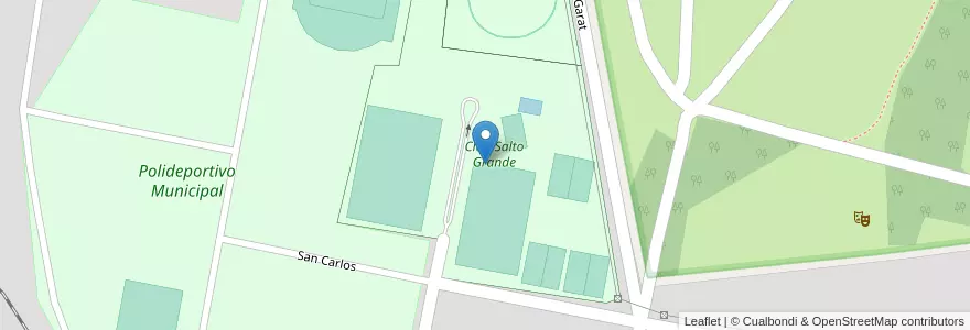 Mapa de ubicacion de Club Salto Grande en Аргентина, Междуречье, Departamento Concordia, Distrito Suburbios, Concordia, Concordia.