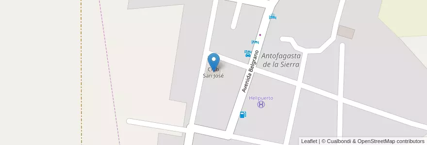 Mapa de ubicacion de Club San José en アルゼンチン, カタマルカ州, Departamento Antofagasta De La Sierra, Municipio De Antofagasta De La Sierra.