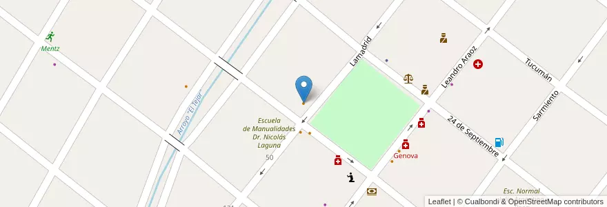 Mapa de ubicacion de Club Social Monteros en 阿根廷, Tucumán, Departamento Monteros, Municipio De Monteros, Monteros.