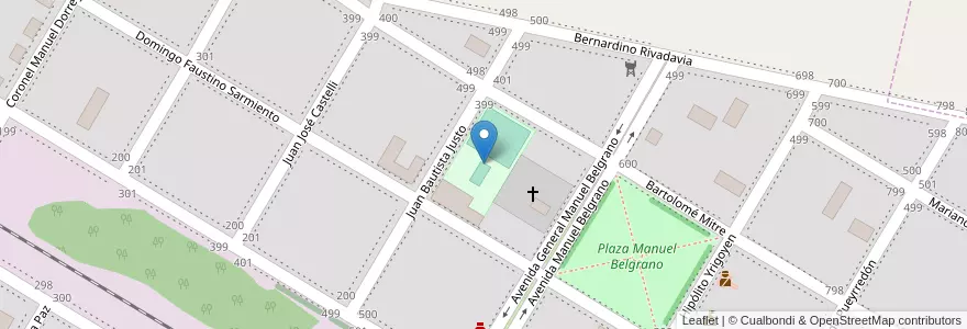 Mapa de ubicacion de Club Social y Deportiva Central Córdoba en Argentina, Buenos Aires, Partido De Pergamino, La Violeta.