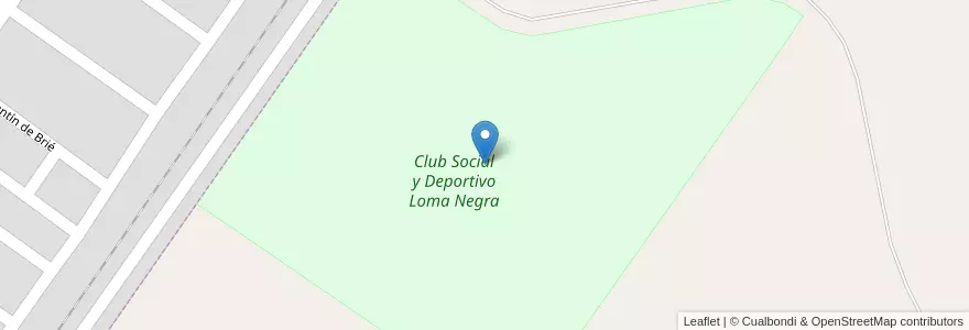 Mapa de ubicacion de Club Social y Deportivo Loma Negra en 阿根廷, 布宜诺斯艾利斯省, Partido De Olavarría.