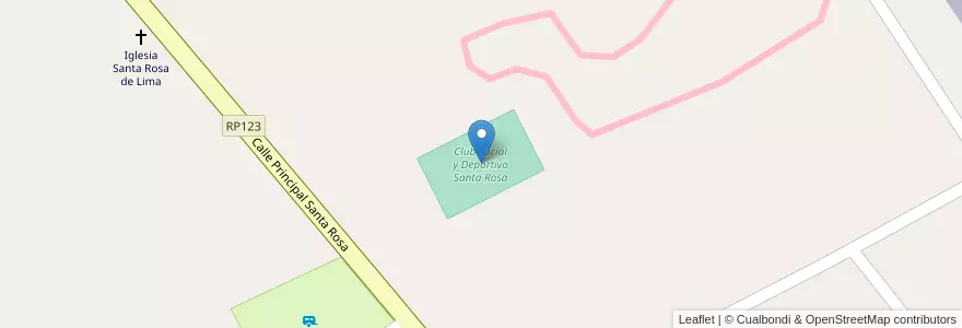 Mapa de ubicacion de Club Social y Deportivo Santa Rosa en アルゼンチン, カタマルカ州, Departamento Tinogasta, Municipio De Tinogasta.