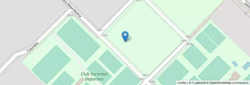 Mapa de ubicacion de Club Sociedad Deportiva en Аргентина, Буэнос-Айрес, Partido De Bahía Blanca, Bahía Blanca.