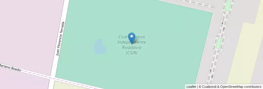 Mapa de ubicacion de Club Sportivo Independiente Rivadavia (CSIR) en 아르헨티나, 칠레, Mendoza, Departamento Luján De Cuyo, Luján De Cuyo, Distrito Carrodilla.