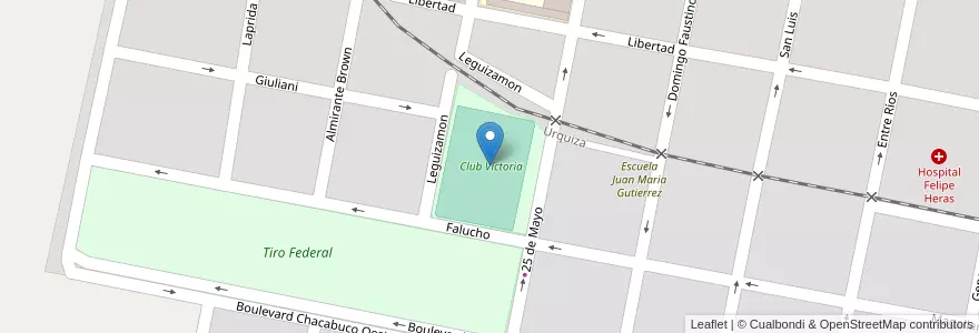 Mapa de ubicacion de Club Victoria en Аргентина, Междуречье, Departamento Concordia, Distrito Suburbios, Concordia, Concordia.