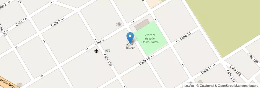 Mapa de ubicacion de Club Villa Olivero en الأرجنتين, بوينس آيرس, Partido De Berazategui, Berazategui.