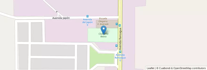 Mapa de ubicacion de Club Villa Retiro en Argentina, Córdoba, Departamento Capital, Pedanía Capital, Córdoba, Municipio De Córdoba.