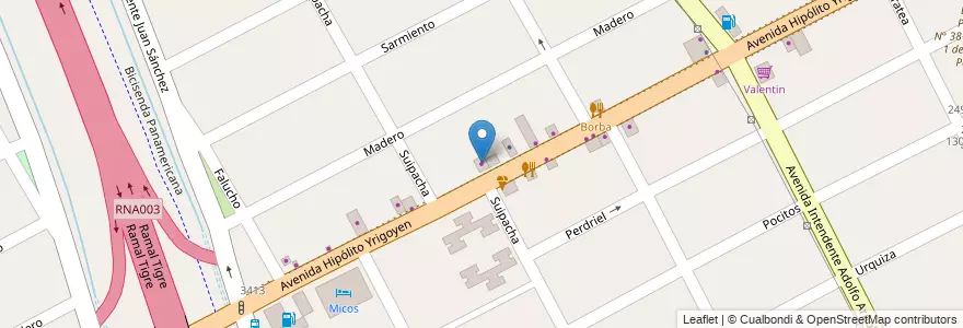 Mapa de ubicacion de CM Sanitarios en Arjantin, Buenos Aires, Partido De San Fernando, San Fernando.