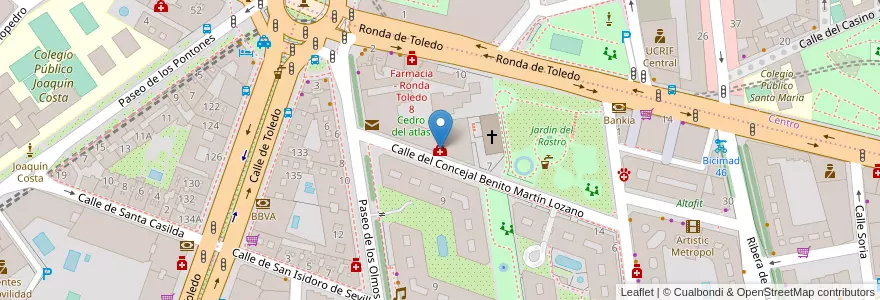 Mapa de ubicacion de CMS Arganzuela en Spagna, Comunidad De Madrid, Comunidad De Madrid, Área Metropolitana De Madrid Y Corredor Del Henares, Madrid.
