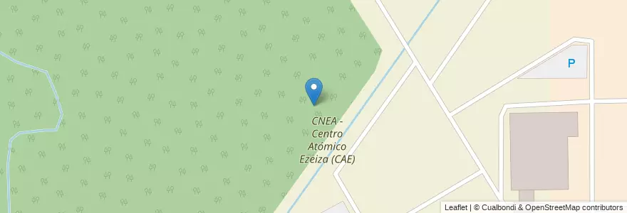 Mapa de ubicacion de CNEA - Centro Atómico Ezeiza (CAE) en 아르헨티나, 부에노스아이레스주, Partido De Ezeiza, Aeropuerto Internacional Ezeiza.