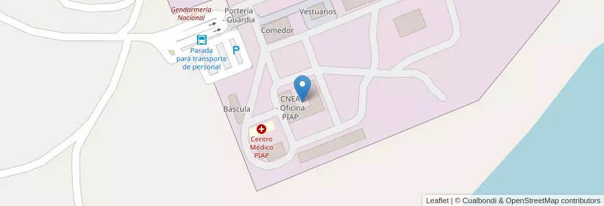 Mapa de ubicacion de CNEA - Oficina PIAP en Argentina, Chile, Wilayah Neuquén, Departamento Confluencia, Municipio De Senillosa.