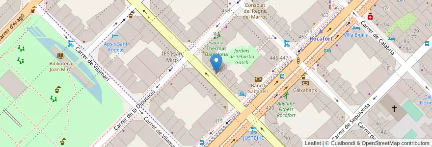 Mapa de ubicacion de Cobab en Espanha, Catalunha, Barcelona, Barcelonès, Barcelona.