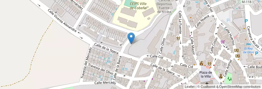 Mapa de ubicacion de Cobeña en Spanien, Autonome Gemeinschaft Madrid, Autonome Gemeinschaft Madrid, Cuenca Del Medio Jarama, Cobeña.