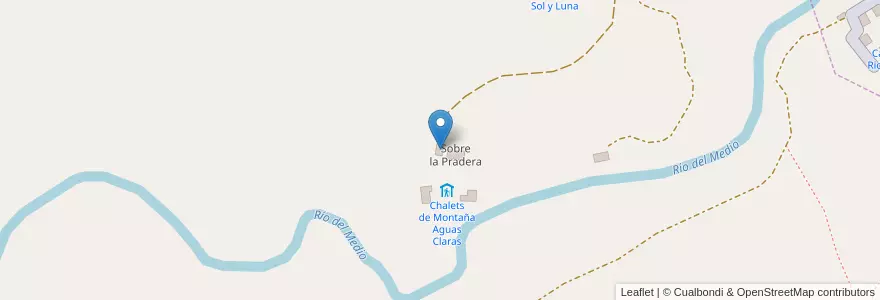 Mapa de ubicacion de Cocheras en Argentinien, Provinz Córdoba, Departamento Calamuchita, Pedanía Los Reartes, Comuna De La Cumbrecita.