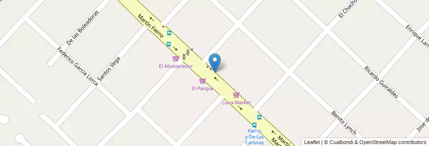 Mapa de ubicacion de Coco Express en Arjantin, Buenos Aires, Partido De Ituzaingó, Villa Udaondo.