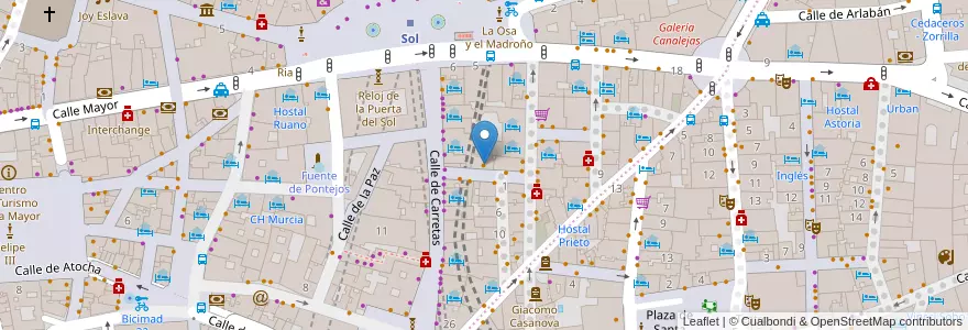 Mapa de ubicacion de Cocotito en Испания, Мадрид, Мадрид, Área Metropolitana De Madrid Y Corredor Del Henares, Мадрид.