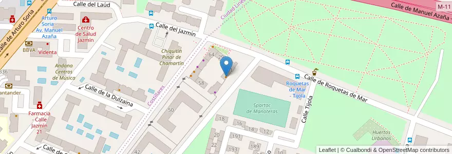Mapa de ubicacion de Cody Pollo en Испания, Мадрид, Мадрид, Área Metropolitana De Madrid Y Corredor Del Henares, Мадрид.