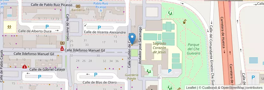 Mapa de ubicacion de Coffe Time en Espagne, Aragon, Saragosse, Zaragoza, Saragosse.
