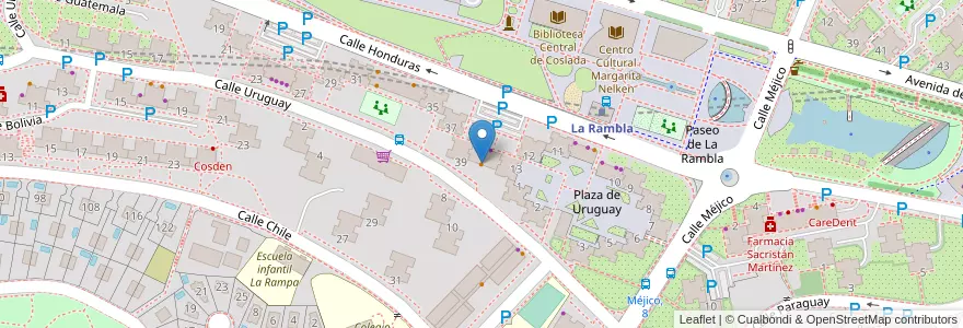 Mapa de ubicacion de Coffee Latino's drink and music en Испания, Мадрид, Мадрид, Área Metropolitana De Madrid Y Corredor Del Henares, Coslada.