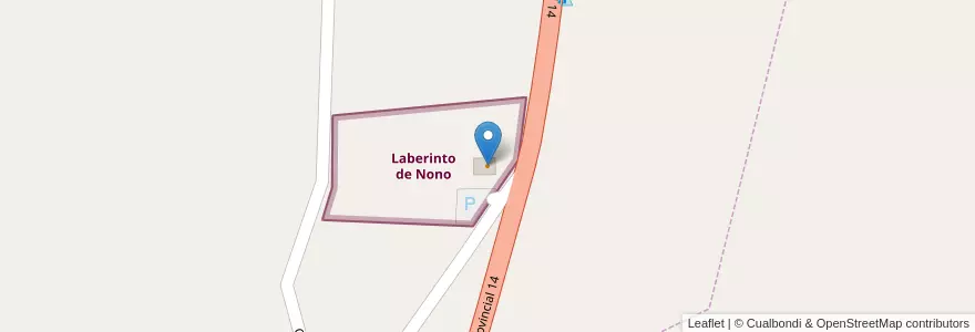 Mapa de ubicacion de Coffee Shop en 阿根廷, Córdoba, Departamento San Alberto, Municipio De Nono, Pedanía Nono.