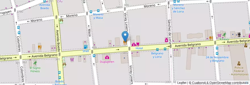 Mapa de ubicacion de Cofiques, Almagro en Argentine, Ciudad Autónoma De Buenos Aires, Comuna 5, Buenos Aires.