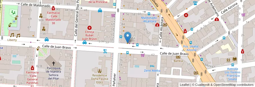 Mapa de ubicacion de Cofradía M.A.D en スペイン, マドリード州, Comunidad De Madrid, Área Metropolitana De Madrid Y Corredor Del Henares, Madrid.