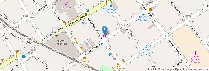 Mapa de ubicacion de Coghlan, Coghlan en アルゼンチン, Ciudad Autónoma De Buenos Aires, Comuna 12, ブエノスアイレス.