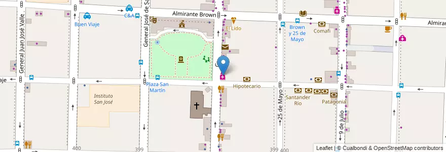 Mapa de ubicacion de Cogliatti Farmacia en الأرجنتين, بوينس آيرس, Partido De Morón, Morón.