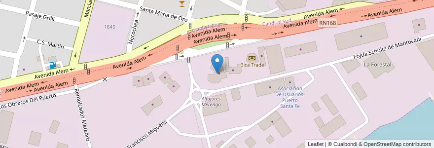 Mapa de ubicacion de Coinauto en Arjantin, Santa Fe, Departamento La Capital, Santa Fe Capital, Santa Fe.