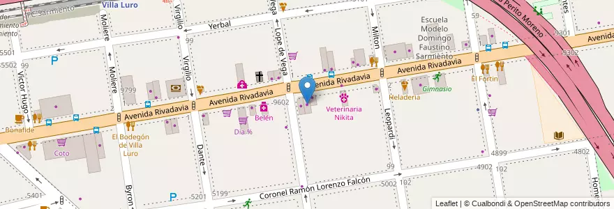 Mapa de ubicacion de Colchon City, Villa Luro en アルゼンチン, Ciudad Autónoma De Buenos Aires, Comuna 9, ブエノスアイレス, Comuna 10.