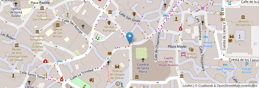 Mapa de ubicacion de Colección Catedral en 西班牙, Castilla-La Mancha, Toledo, Toledo, Toledo.
