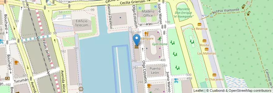 Mapa de ubicacion de Colección de Arte Amalia Lacroze de Fortabat, Puerto Madero en Argentina, Ciudad Autónoma De Buenos Aires, Comuna 1, Buenos Aires.